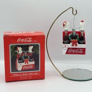 Vintage Coca-Cola Things Go Better Either Coke Six-Pack Ornament